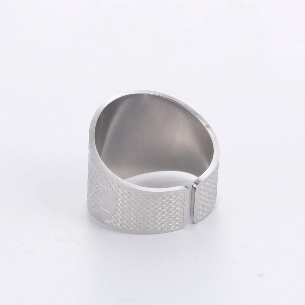 Anel Ajustável - Cubo de Metatron