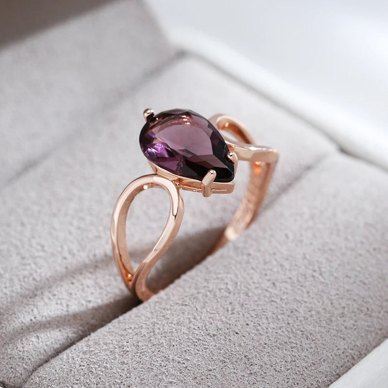 Coleção Luxury - Anel em Ouro Rosé - Atenas