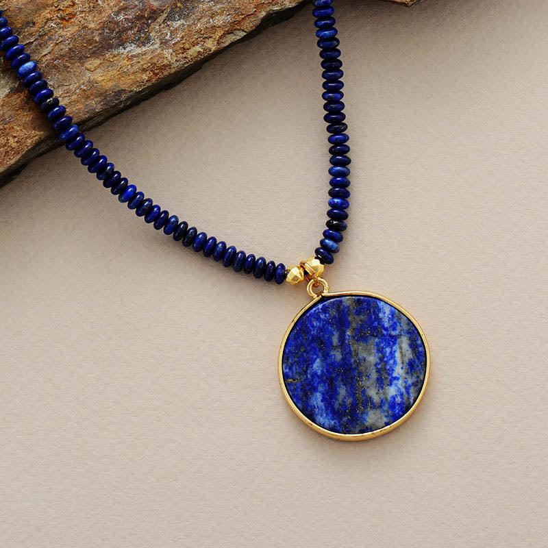 Artesanal - Colar de Lapis Lazuli Oceânica - Purità Joias