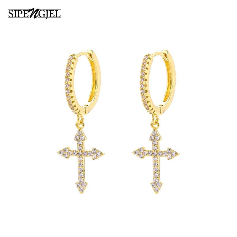 Brinco Cruz com Zircônia - Diamond Cross - Purità Joias