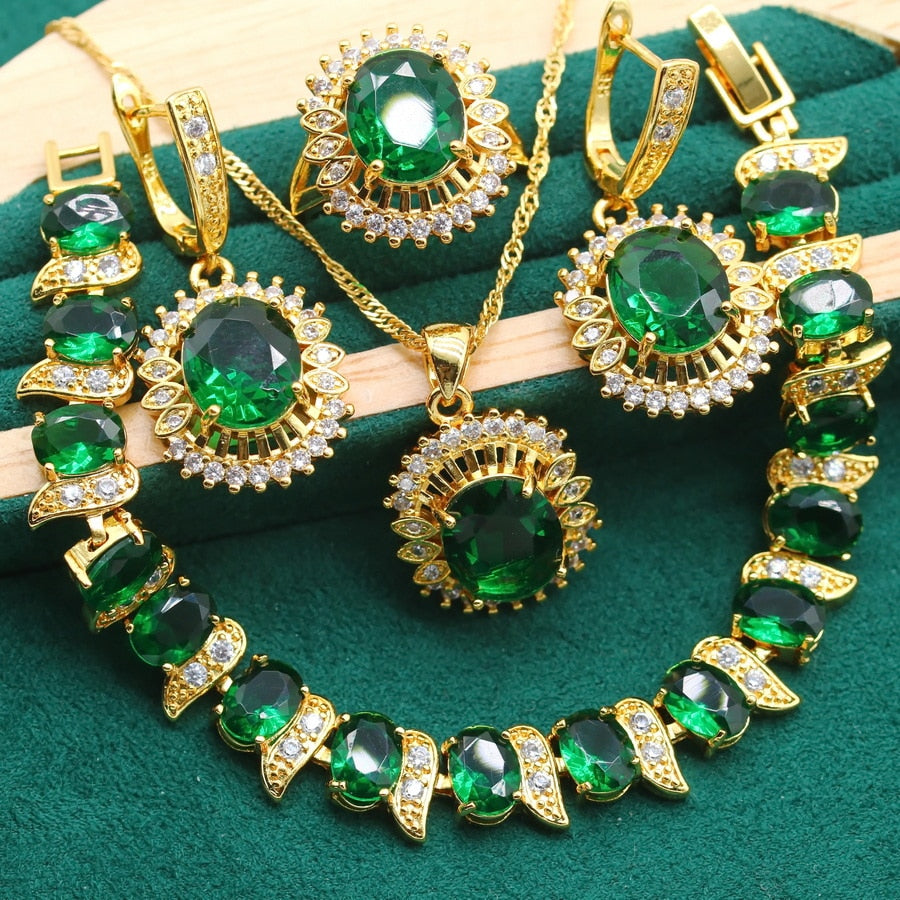 Conjunto Completo Banhado em Ouro 18K - Lady Royal